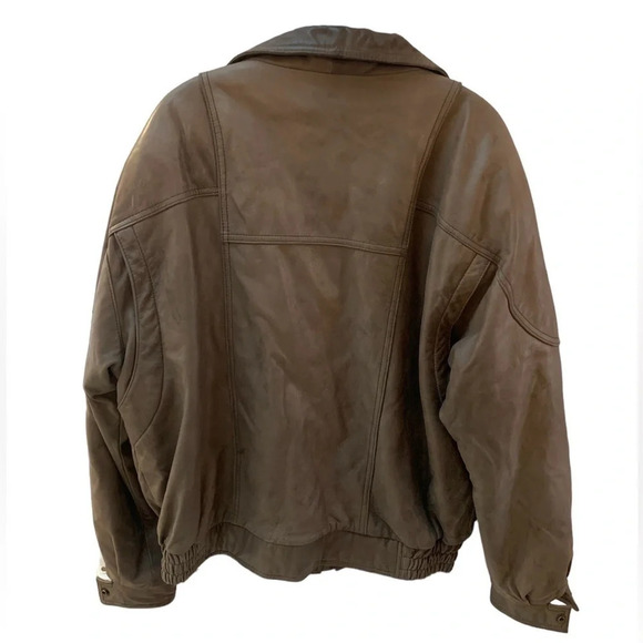 Boutique Of Leathers Oversized Tan Leather Jacket - Picture 4 of 11